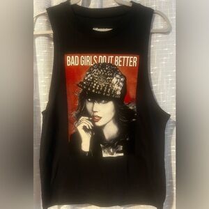ON FIRE “Bad Girls Do it Better” Tank Top NWOT